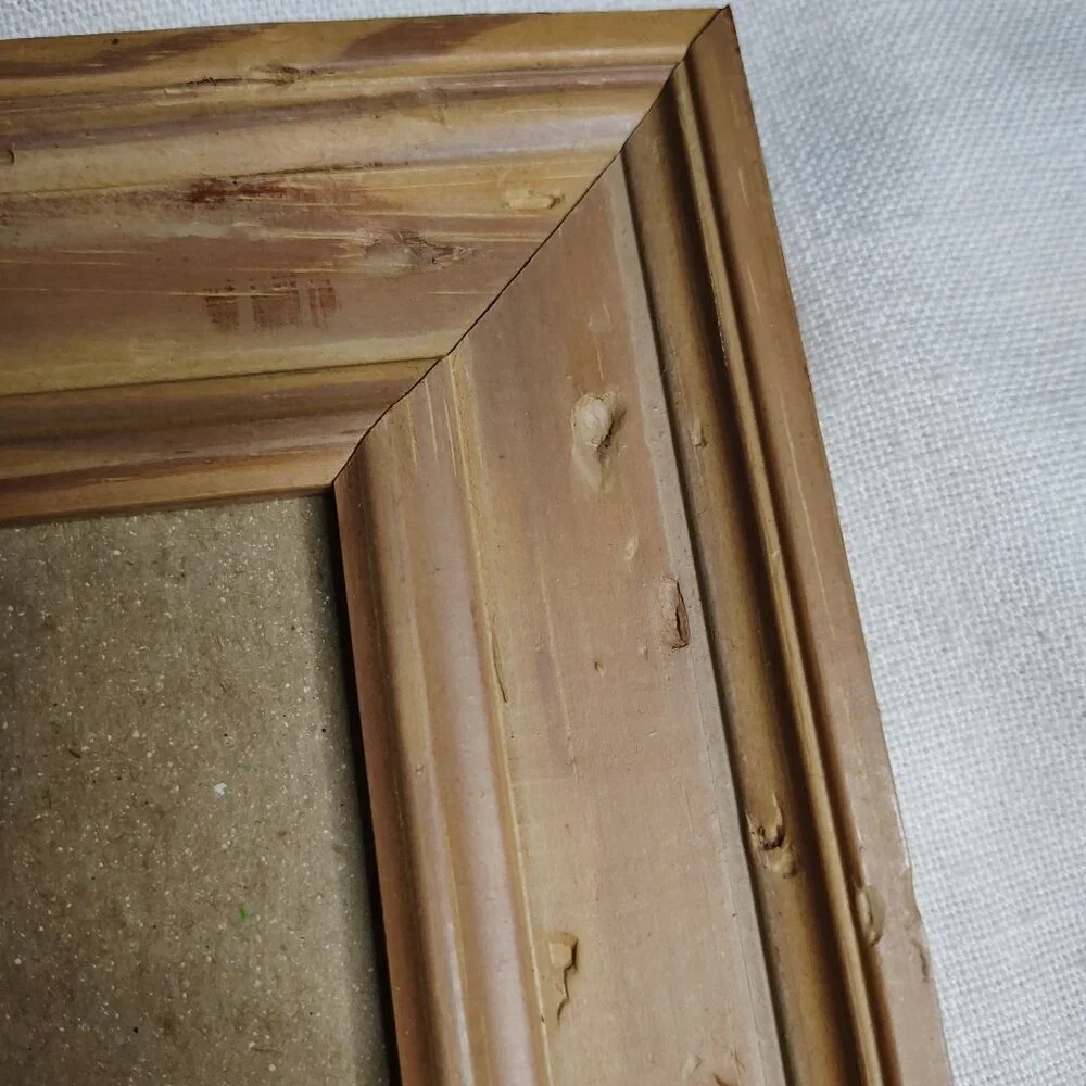 Rustic Wood 8x10 Picture Frame Natural Grain Look Wall Hanging Cottagecore Boho